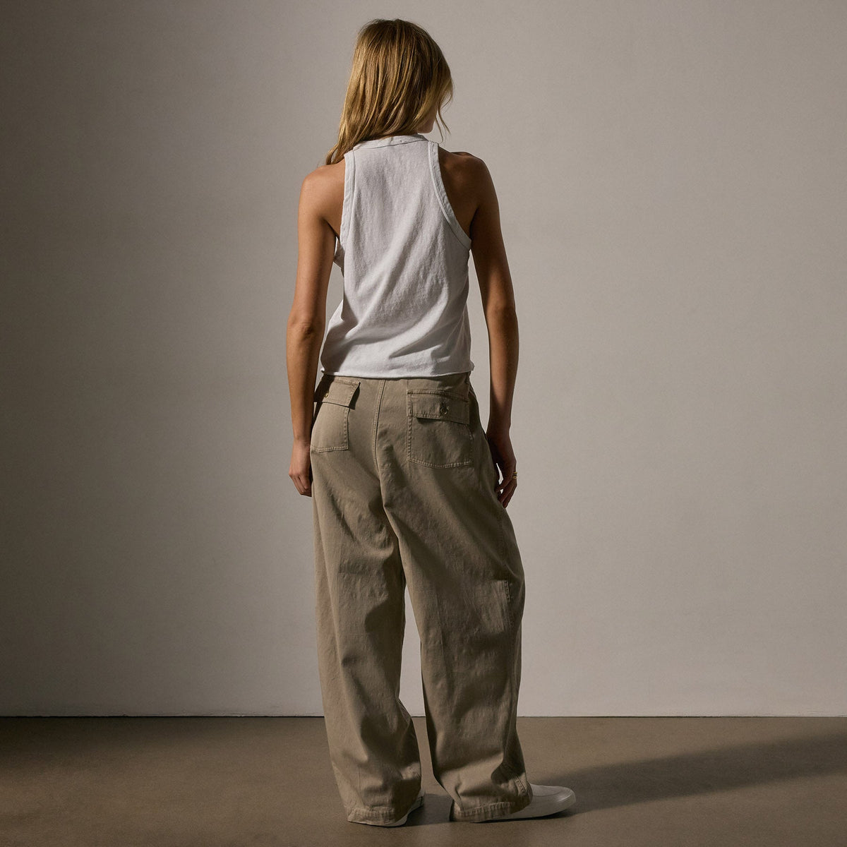 Slub Jersey Muscle Tank in White | James Perse Los Angeles