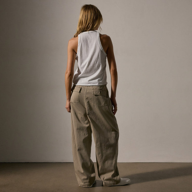 Slub Jersey Muscle Tank in White | James Perse Los Angeles