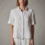Lightweight Linen Short Sleeve Shirt in White | James Perse Los Angeles