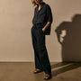 Linen Oversized Shirt in Classic Navy | James Perse Los Angeles