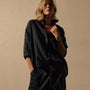 Linen Oversized Shirt in Classic Navy | James Perse Los Angeles