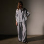 Linen Oversized Shirt in Grey Sky Pigment | James Perse Los Angeles