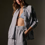 Linen Oversized Shirt in Grey Sky Pigment | James Perse Los Angeles