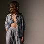 Linen Oversized Shirt in Grey Sky Pigment | James Perse Los Angeles