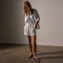 Linen Oversized Shirt in White | James Perse Los Angeles