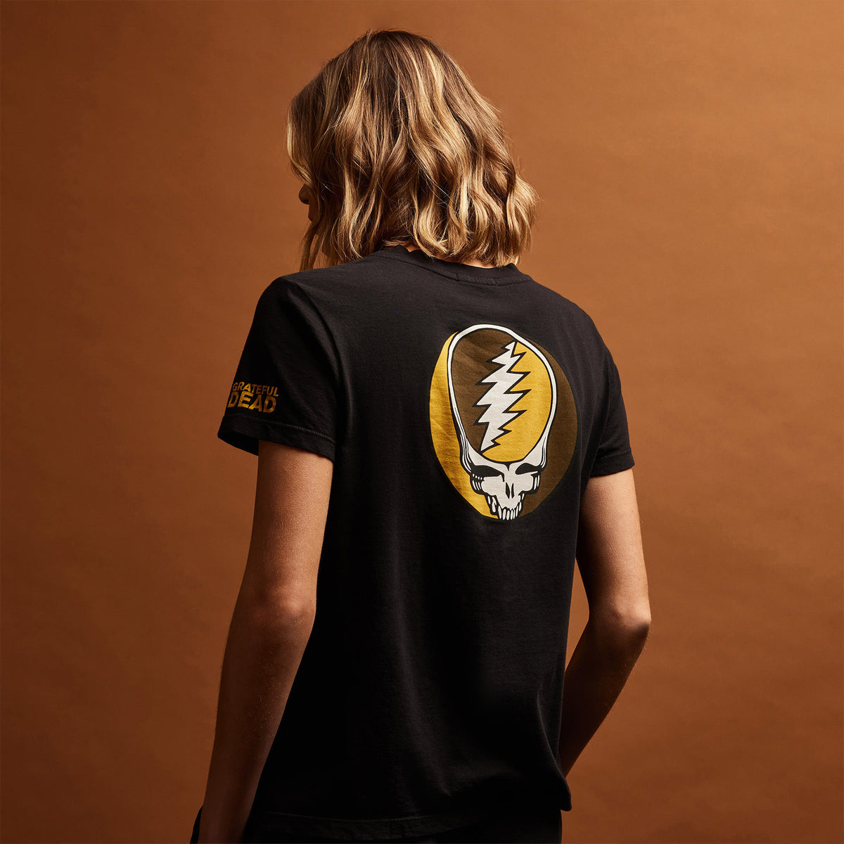 Women's Grateful Dead Short Sleeve Tee Set in Black/Comet/White | James Perse Los Angeles