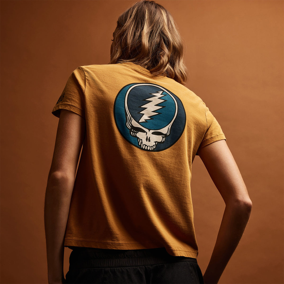 Women's Grateful Dead Short Sleeve Tee Set in Black/Comet/White | James Perse Los Angeles