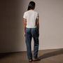 Shrunken Crew Neck Tee in White | James Perse Los Angeles