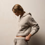 Alpaca Cashmere Wool Zip Hoodie in Salt | James Perse Los Angeles