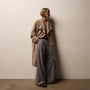 Long Loop Alpaca Cashmere Coat in Soft Beige | James Perse Los Angeles
