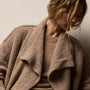 Long Loop Alpaca Cashmere Coat in Soft Beige | James Perse Los Angeles