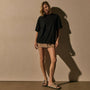 Heavy Luxe Jersey Oversized Tee in Black | James Perse Los Angeles