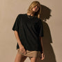 Heavy Luxe Jersey Oversized Tee in Black | James Perse Los Angeles