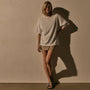 Heavy Luxe Jersey Oversized Tee in White | James Perse Los Angeles