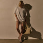Heavy Luxe Jersey Oversized Tee in White | James Perse Los Angeles