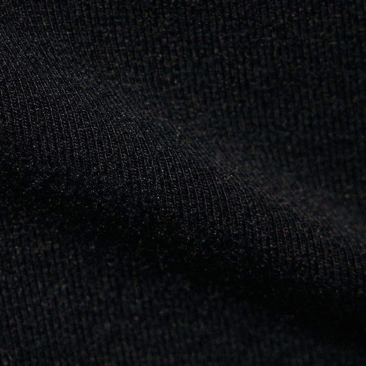 Stretch Lotus  Deep V Short Sleeve Tee  in Black | James Perse Los Angeles