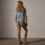 Viscose Linen Utility Short in Overcast Pigment | James Perse Los Angeles