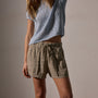 Viscose Linen Utility Short in Overcast Pigment | James Perse Los Angeles