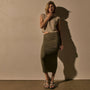 Open Stitch Vest in Alabaster Mix | James Perse Los Angeles