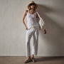 Ribbed Daily Tank in White | James Perse Los Angeles