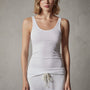 Ribbed Daily Tank in White | James Perse Los Angeles