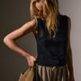 Soft Featherweight Cashmere Vest in Black | James Perse Los Angeles