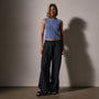 Open Knit Cashmere Vest in Blue Sky | James Perse Los Angeles