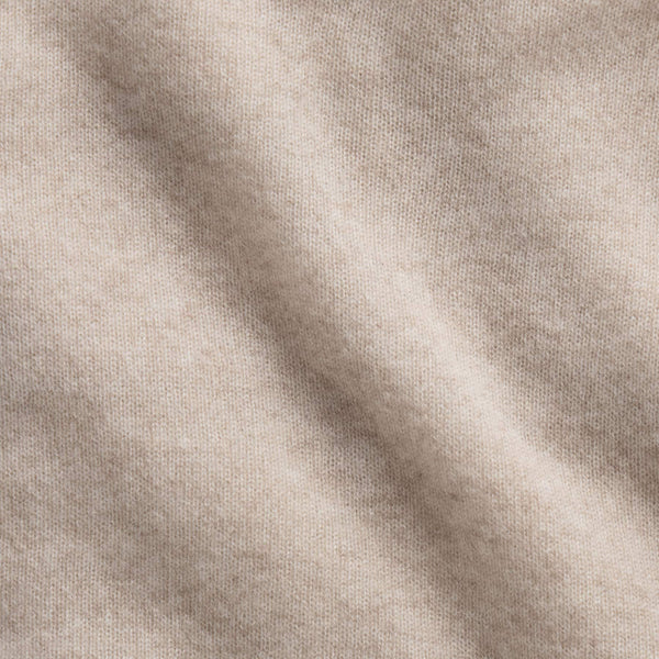 Open Knit Cashmere Polo in Light Beige | James Perse Los Angeles