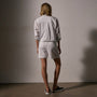 Stretch Poplin Elastc Short in White | James Perse Los Angeles