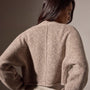 Recycled Cashmere Bolero in Beige Marl | James Perse Los Angeles