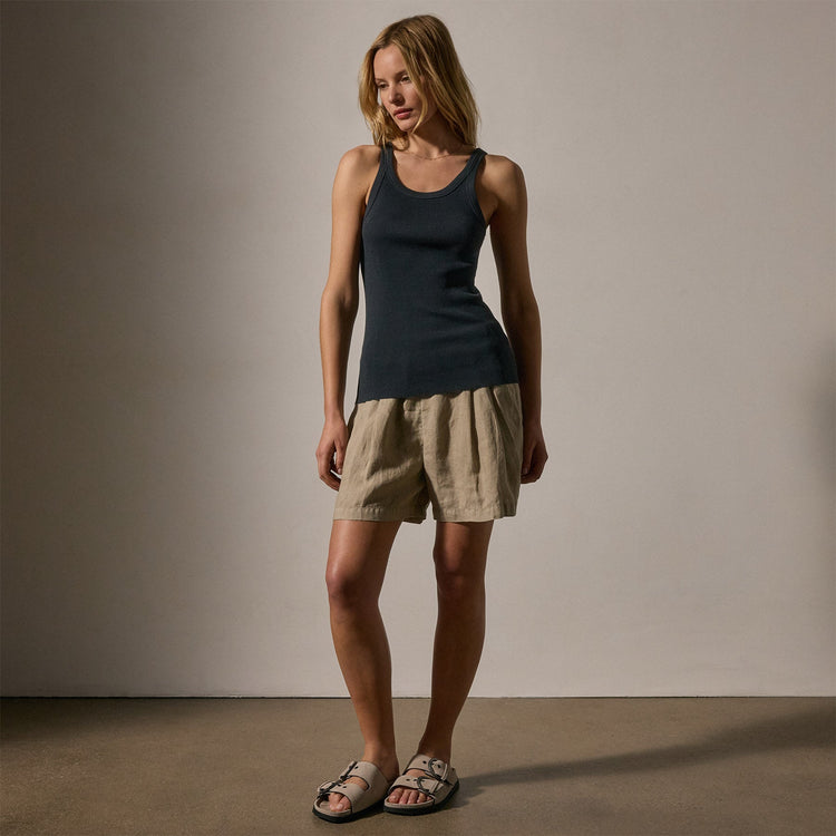 Tubular Rib Tank in Magma | James Perse Los Angeles