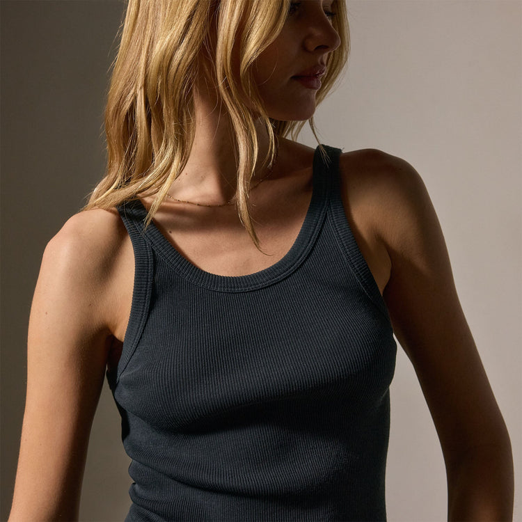 Tubular Rib Tank in Magma | James Perse Los Angeles