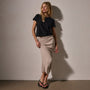 Tubular Rib Pencil Skirt in Faint | James Perse Los Angeles