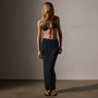Tubular Rib Pencil Skirt in Magma | James Perse Los Angeles