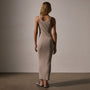 Tubular Rib Tank Dress in Faint | James Perse Los Angeles