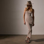 Tubular Rib Tank Dress in Faint | James Perse Los Angeles