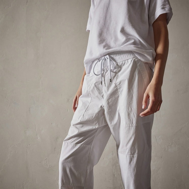 Utility Pant in White | James Perse Los Angeles