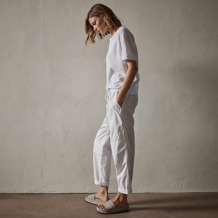 Utility Pant in White | James Perse Los Angeles