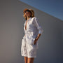 El Matador Linen Shirt in White | James Perse Los Angeles