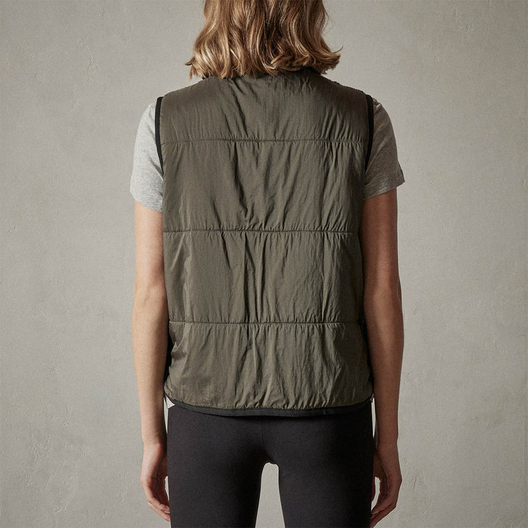 Side Zip Sherpa Vest in Black | James Perse Los Angeles
