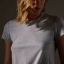 Sheer Slub Crew Neck Tee in Grey Glacier | James Perse Los Angeles