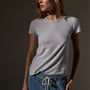 Sheer Slub Crew Neck Tee in Grey Glacier | James Perse Los Angeles