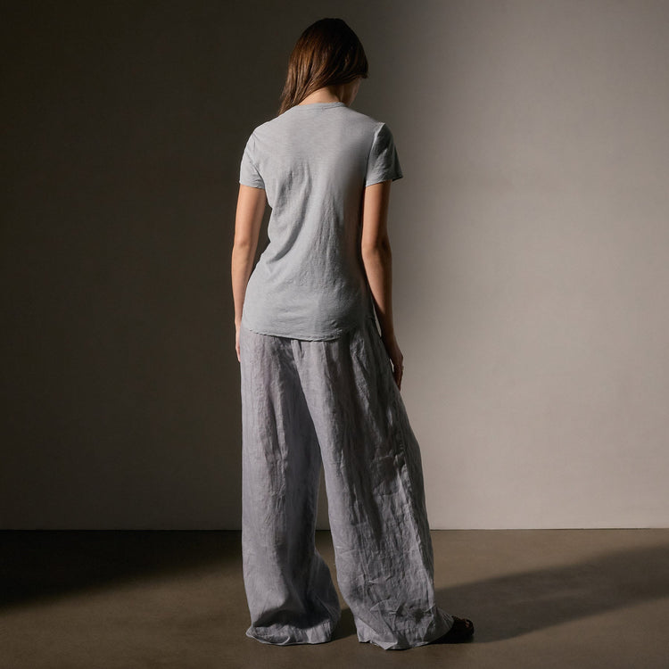 Sheer Slub Crew Neck Tee in Grey Sky | James Perse Los Angeles