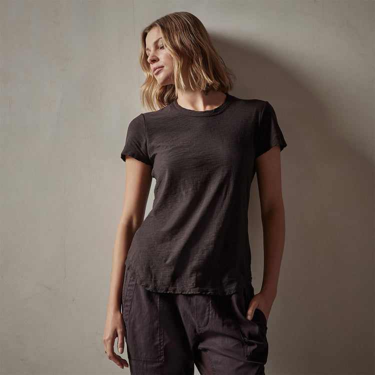 Sheer Slub Crew Neck Tee in Kona | James Perse Los Angeles