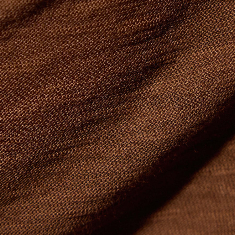 Sheer Slub Casual V Neck in Light Roast | James Perse Los Angeles
