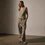 Sheer Slub Casual V Neck in Overcast | James Perse Los Angeles