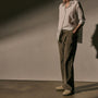 Stretch Cord Wide Leg Pant in Caribou Pigment | James Perse Los Angeles
