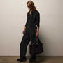 Corduroy Straight Leg Pant In Black | James Perse Los Angeles