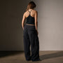 Cotton Cshmr Ribbed Rcr Bck Tank in Black | James Perse Los Angeles