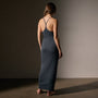 Cotton Cshmr Rbd Rcr Bck Tnk Dress in Asphalt | James Perse Los Angeles